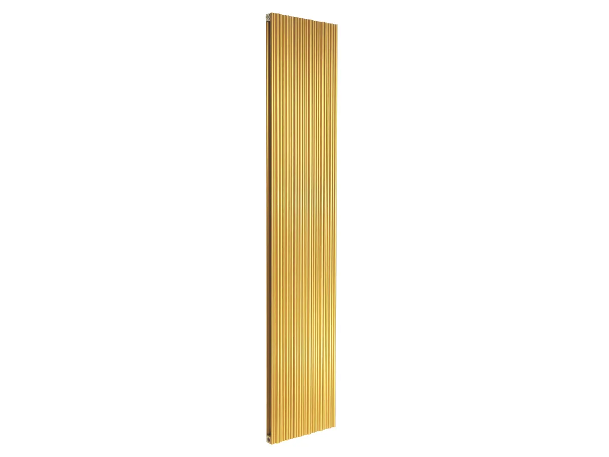 Дизайнерский радиатор LOJIMAX коллекция BAMBOO DOUBLE 1800x359 мм, Gold Matt Anodising