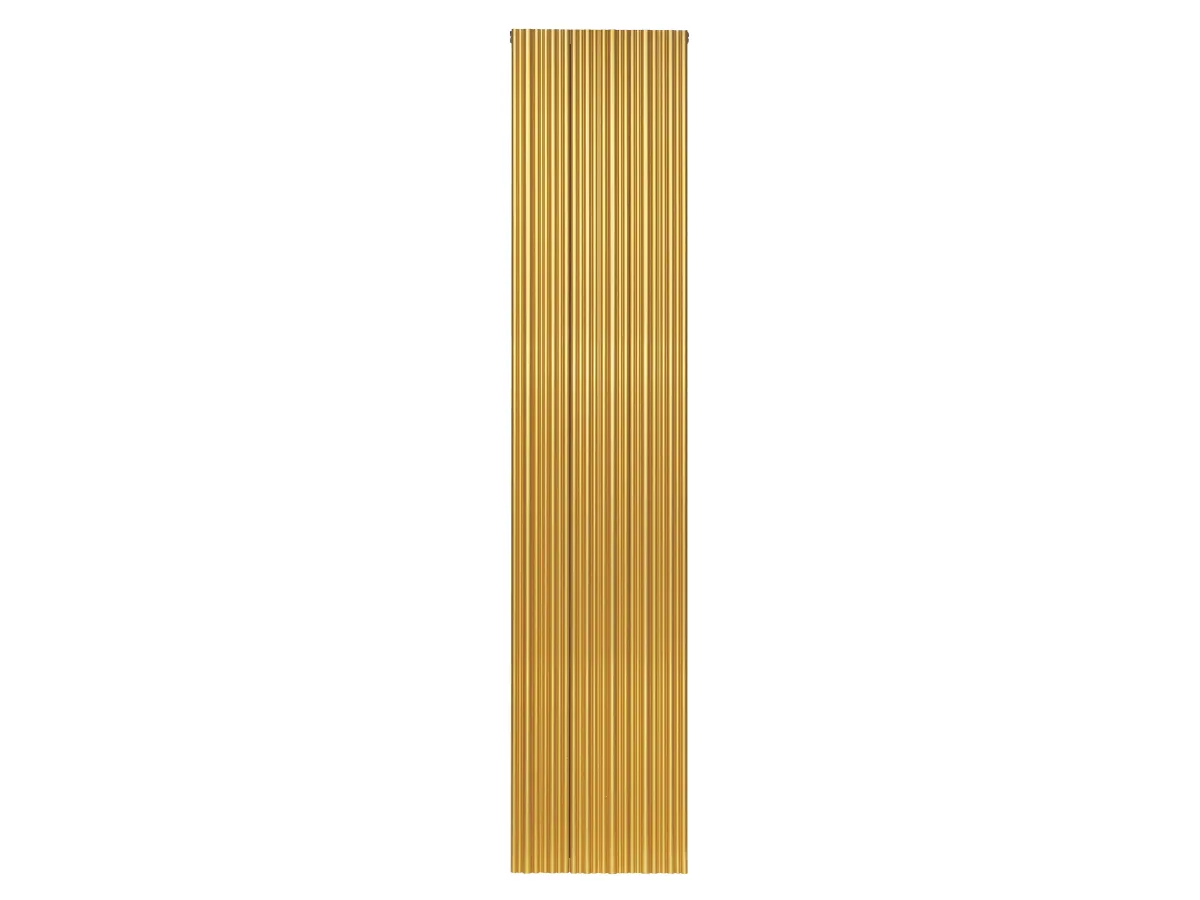 Дизайнерский радиатор LOJIMAX коллекция BAMBOO DOUBLE 1800x359 мм, Gold Matt Anodising