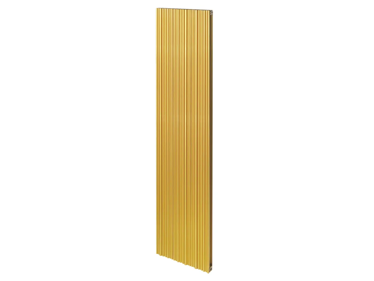 Дизайнерский радиатор LOJIMAX коллекция BAMBOO DOUBLE 1800x359 мм, Gold Matt Anodising