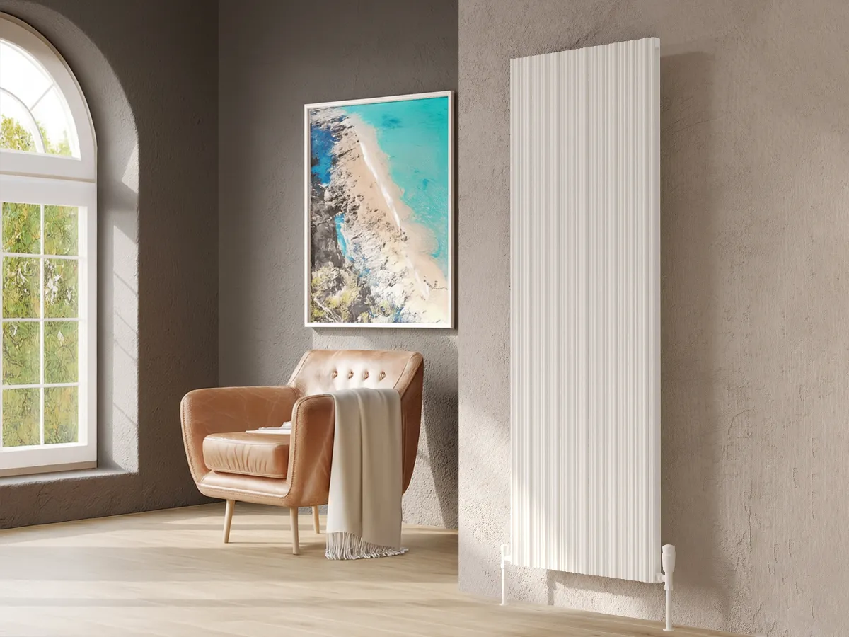 Calorifer decorativ LOJIMAX colecția BAMBOO DOUBLE 1800x599 mm, Alb