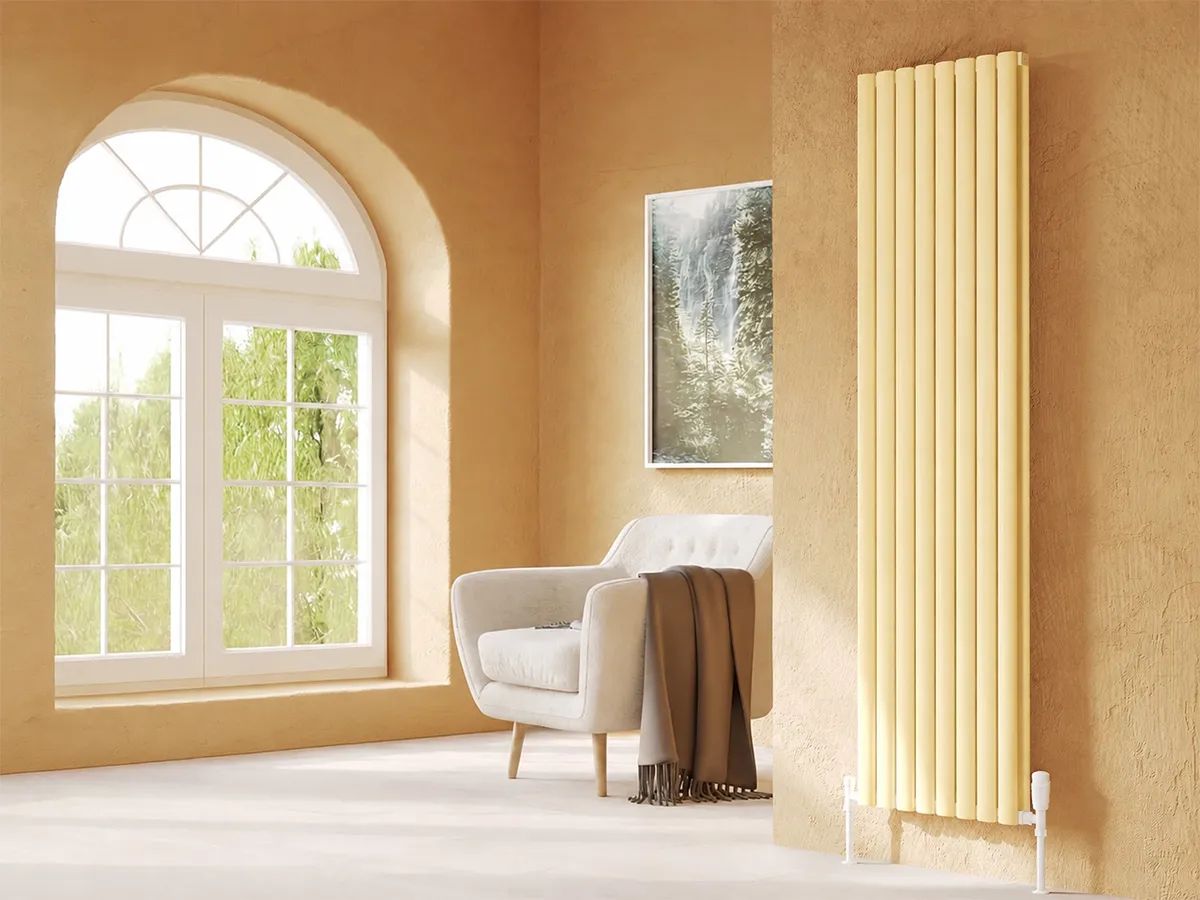 Дизайнерский радиатор LOJIMAX коллекция BELLA DOUBLE 2000x404 мм, Lemon
