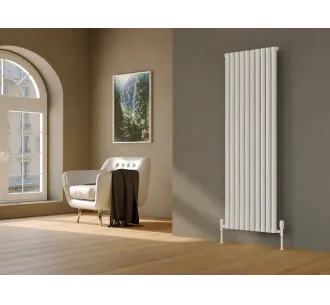 Дизайнерский радиатор LOJIMAX коллекция CITRINE 1200x380 мм, Белый 
