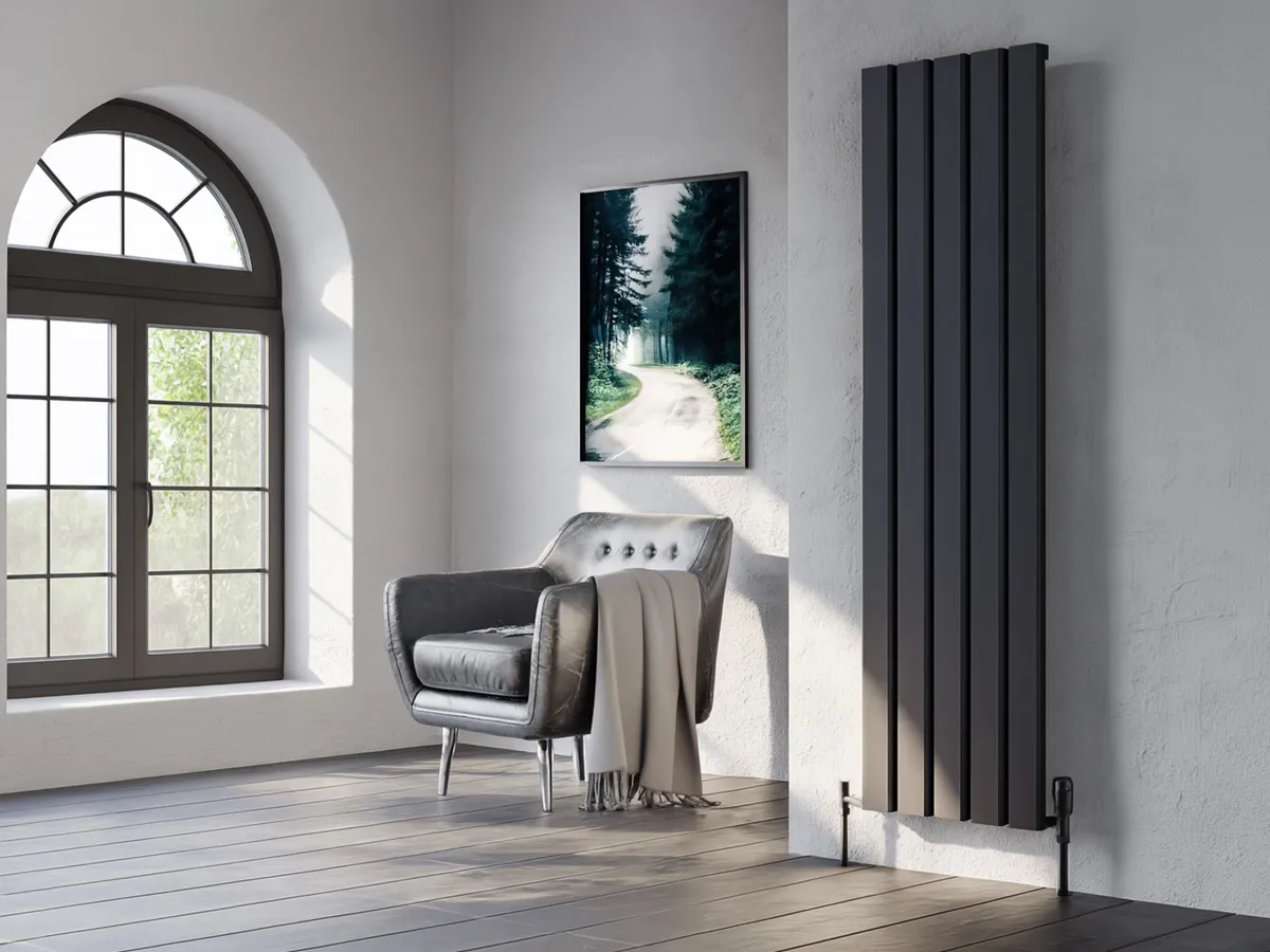 Calorifer decorativ LOJIMAX colecția DIAMOND 1400x496 mm, Negru