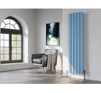 Дизайнерский радиатор LOJIMAX коллекция DIAMOND 1800x396 мм, Голубой