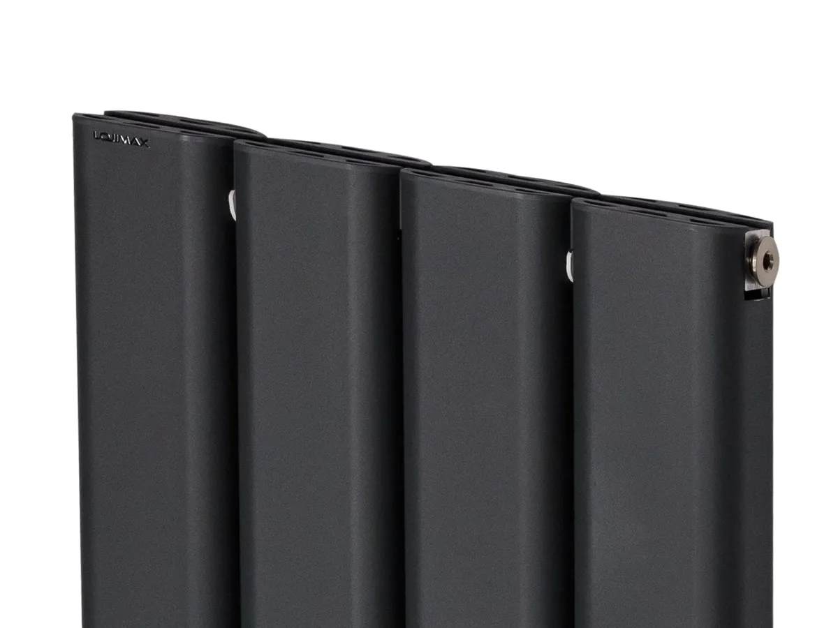 Дизайнерский радиатор LOJIMAX коллекция DIAMOND DOUBLE 1600x496 мм, Антрацит 