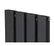 Дизайнерский радиатор LOJIMAX коллекция DIAMOND DOUBLE 1800x396 мм, Антрацит 