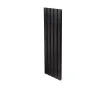 Calorifer decorativ LOJIMAX colecția DIAMOND DOUBLE 2000x496 mm, Negru