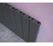 Дизайнерский радиатор LOJIMAX коллекция FLAT 1600x394 мм, Антрацит 