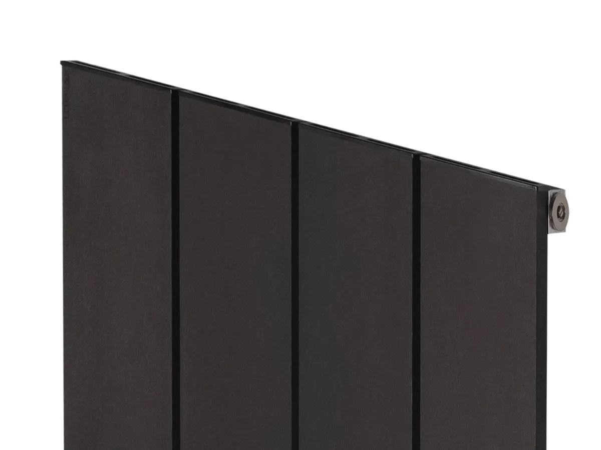 Дизайнерский радиатор LOJIMAX коллекция KALSEDON 1600x375 мм, BLACK SATIN