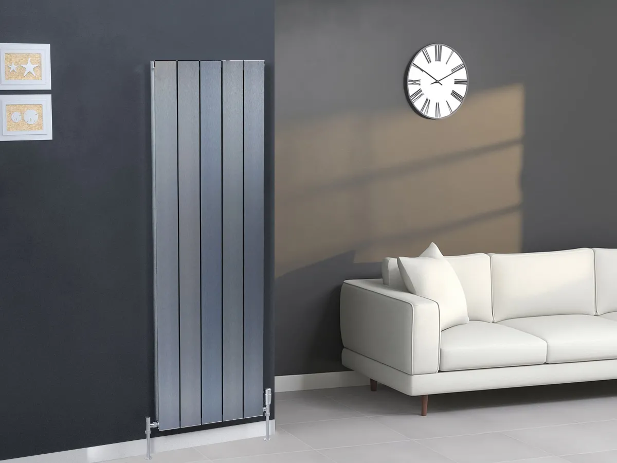 Calorifer decorativ  LOJIMAX colecția KALSEDON DOUBLE 1600x470 mm, BLUE SATIN