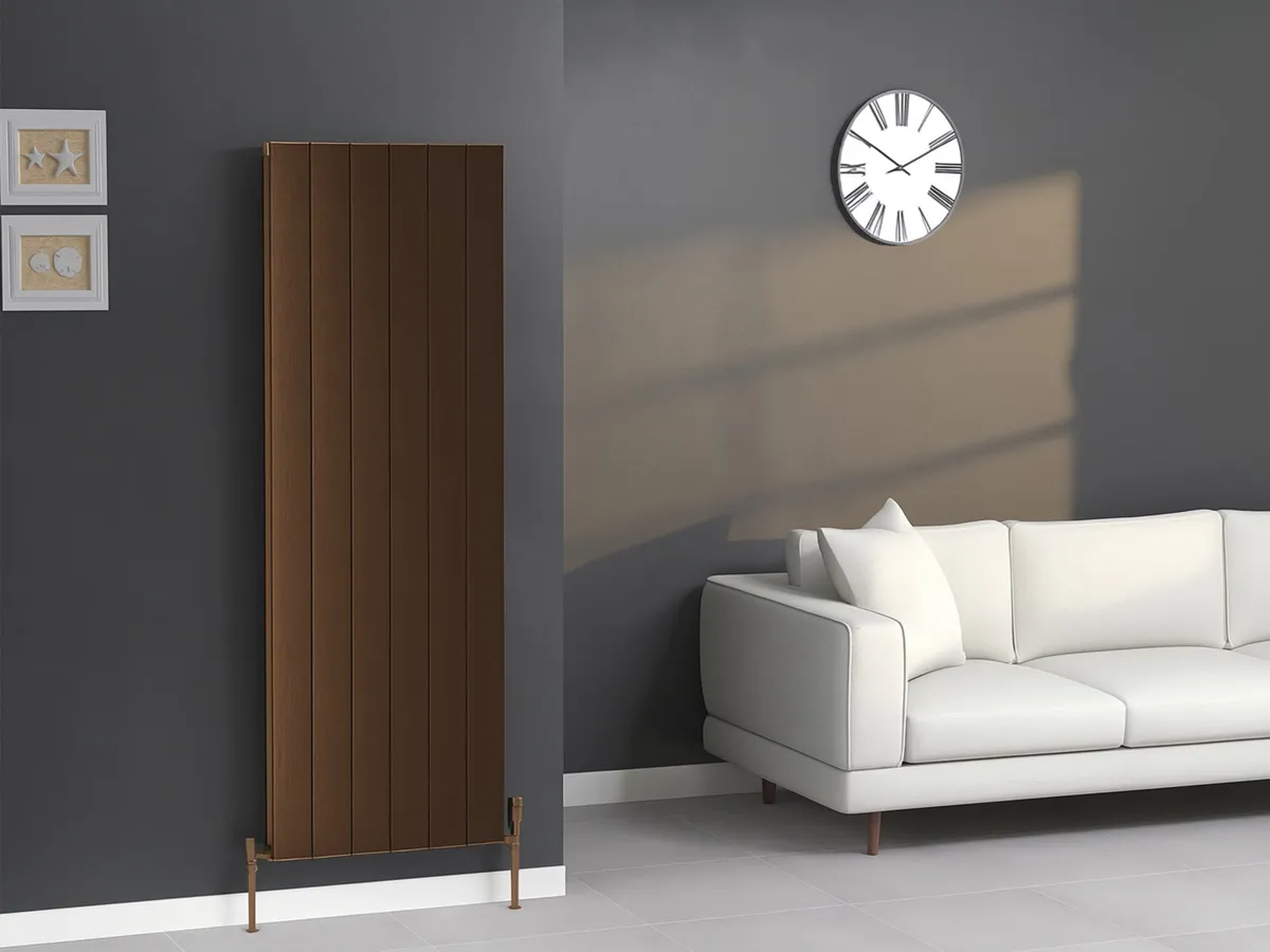 Calorifer decorativ  LOJIMAX colecția KALSEDON DOUBLE 1600x470 mm, BRONZE SATIN