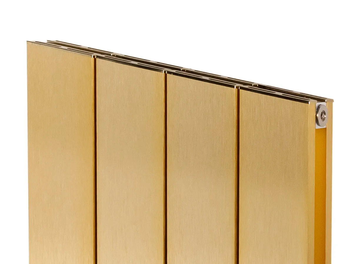 Calorifer decorativ  LOJIMAX colecția KALSEDON DOUBLE 1800x375 mm, GOLD SATIN