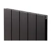 Calorifer decorativ  LOJIMAX colecția KALSEDON DOUBLE 1800x470 mm, BLACK SATIN