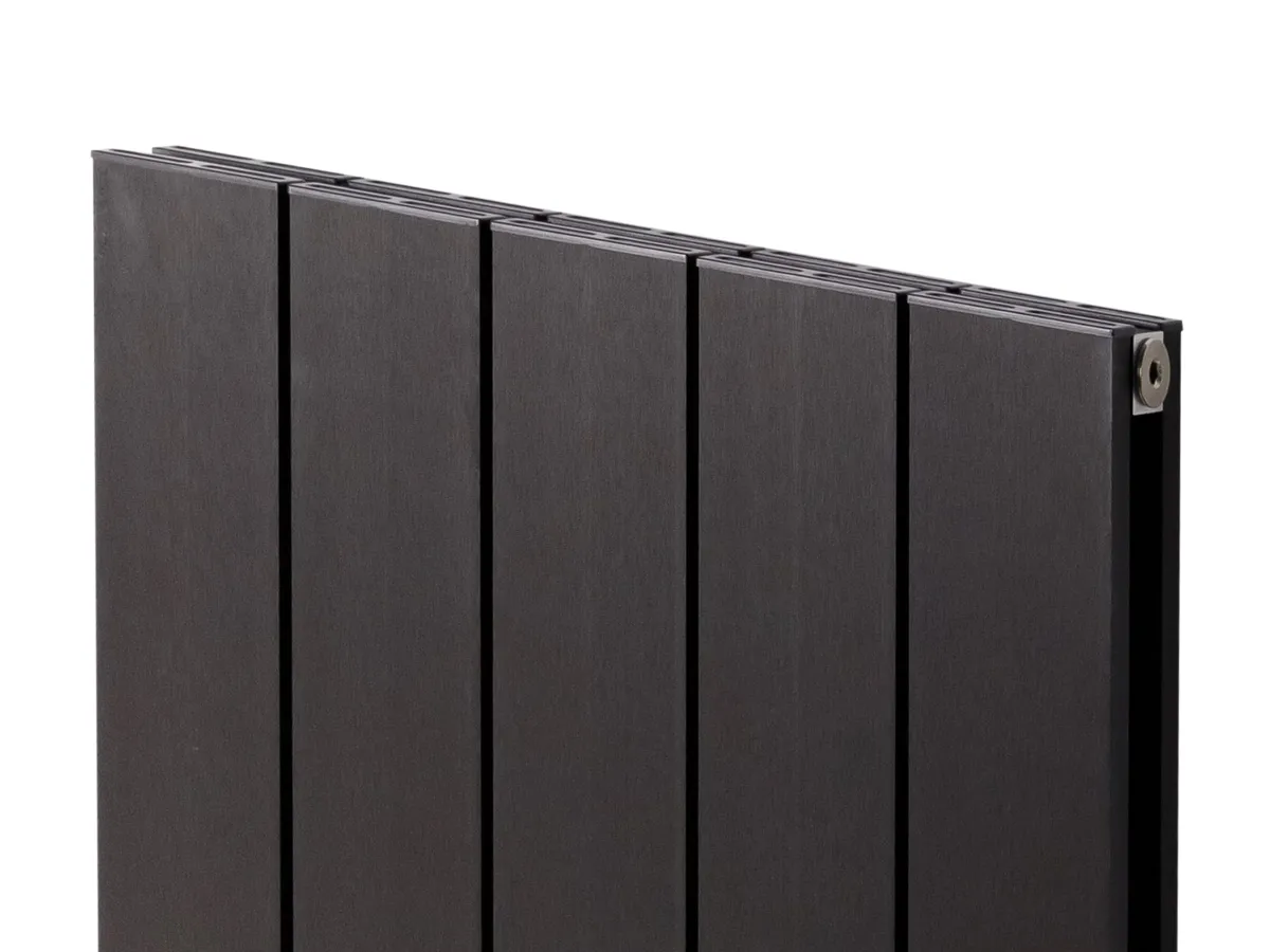 Calorifer decorativ  LOJIMAX colecția KALSEDON DOUBLE 1800x470 mm, BLACK SATIN