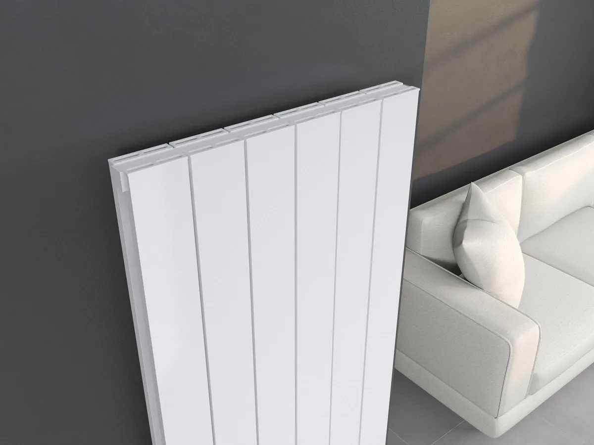 Calorifer decorativ  LOJIMAX colecția KALSEDON DOUBLE 1800x565 mm, Alb