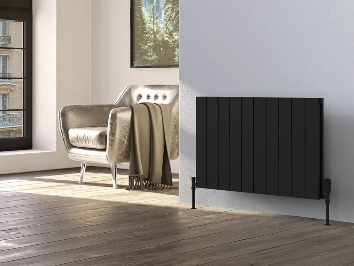 Calorifer decorativ  LOJIMAX colecția KALSEDON DOUBLE 500x1230 mm, Negru