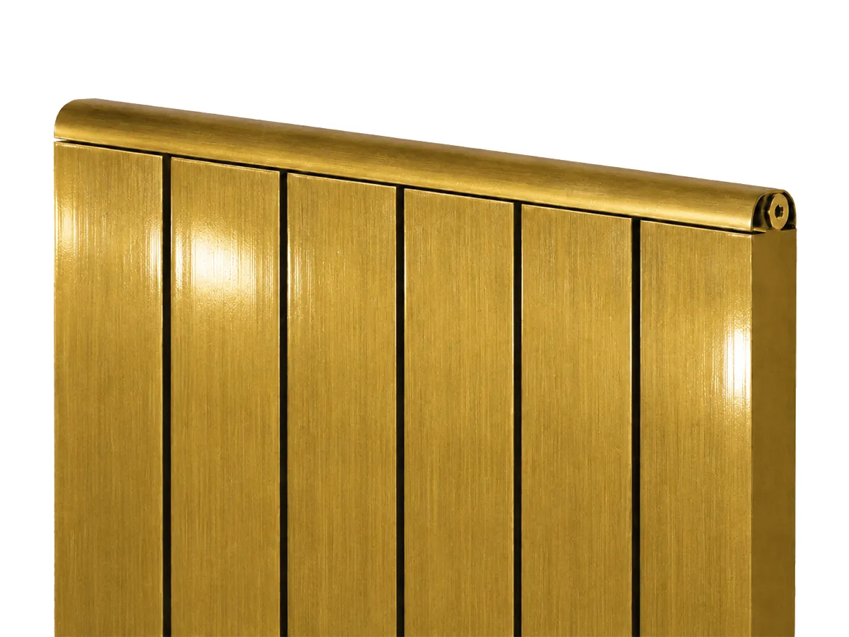 Calorifer decorativ LOJIMAX colecția LOVA LINE 1800x400 mm, ANTIQUE LIGHT BRASS
