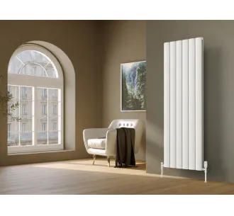 Calorifer decorativ LOJIMAX colecția OTIS DOUBLE 1000x516 mm, Alb