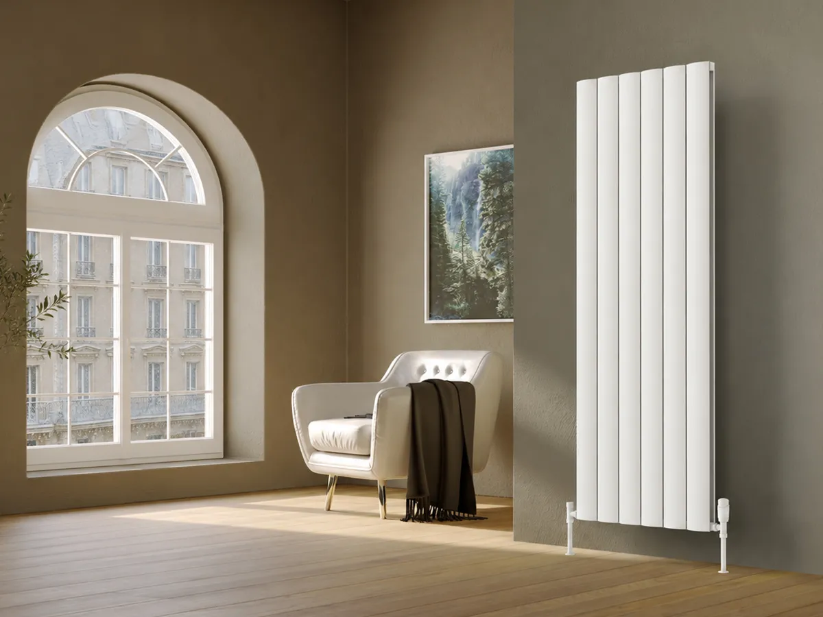 Calorifer decorativ LOJIMAX colecția OTIS DOUBLE 1000x516 mm, Alb