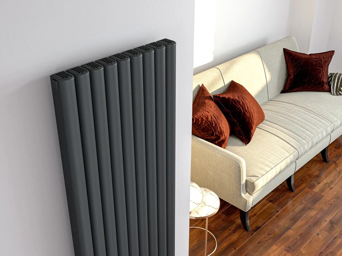 Calorifer decorativ LOJIMAX colecția VOLE 1800x444 mm, Negru