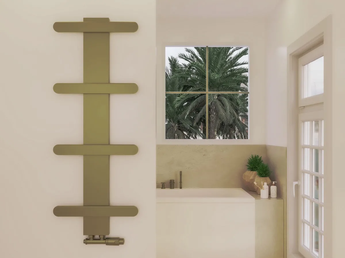 Дизайнерский полотенцесушитель LOJIMAX коллекция BALLOSS STYLE 940x500 мм, MY-512