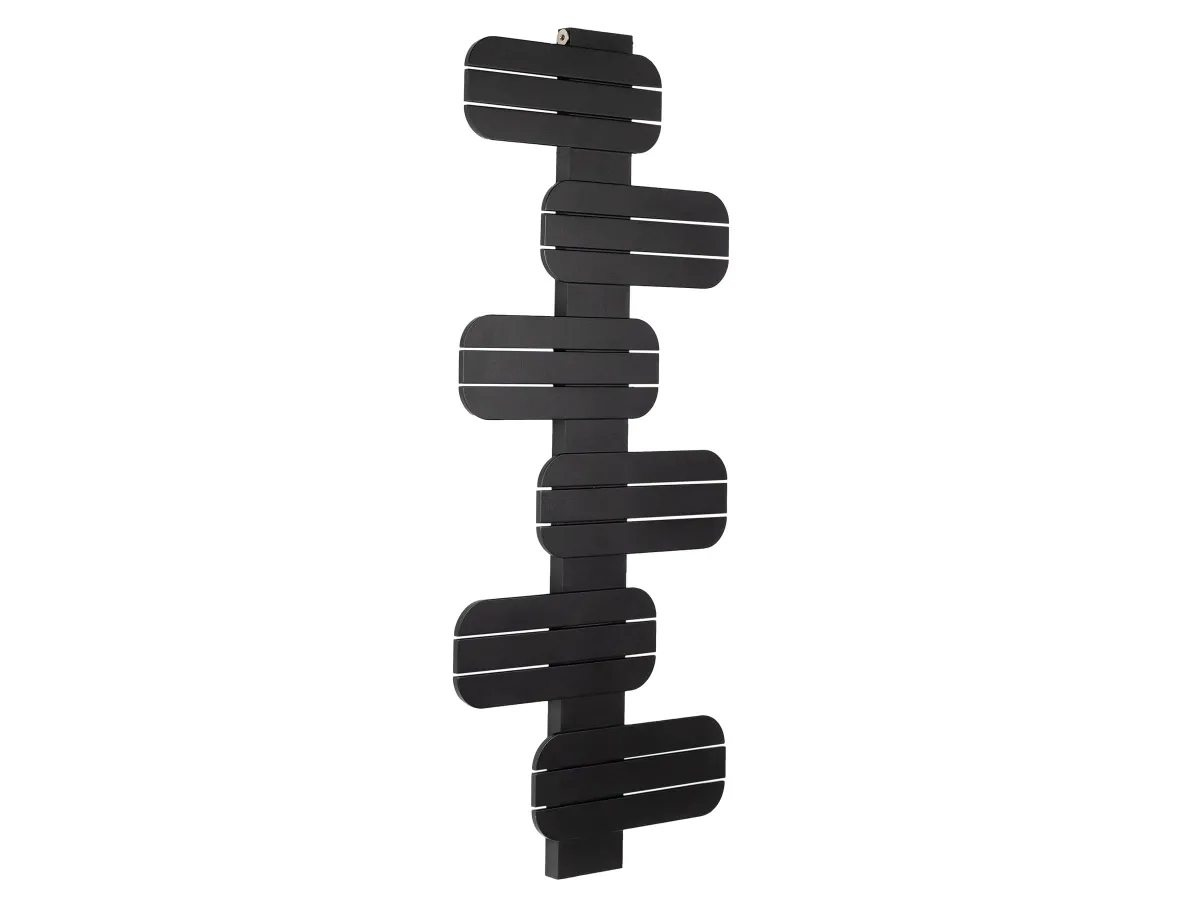 Uscător de prosoape de design LOJIMAX colecția BAMITO 1276x500 mm, Negru