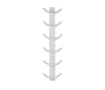 Uscător de prosoape de design LOJIMAX colecția OXY 1270x400 mm, Alb