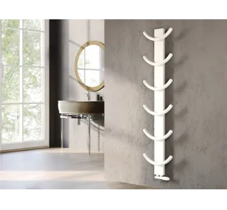 Uscător de prosoape de design LOJIMAX colecția OXY 1540x400 mm, Alb