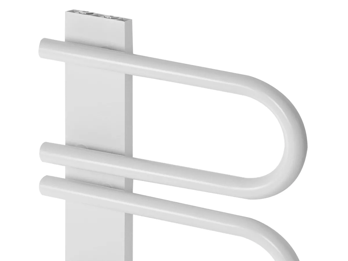 Uscător de prosoape de design LOJIMAX colecția PANA 1170x520 mm, Alb