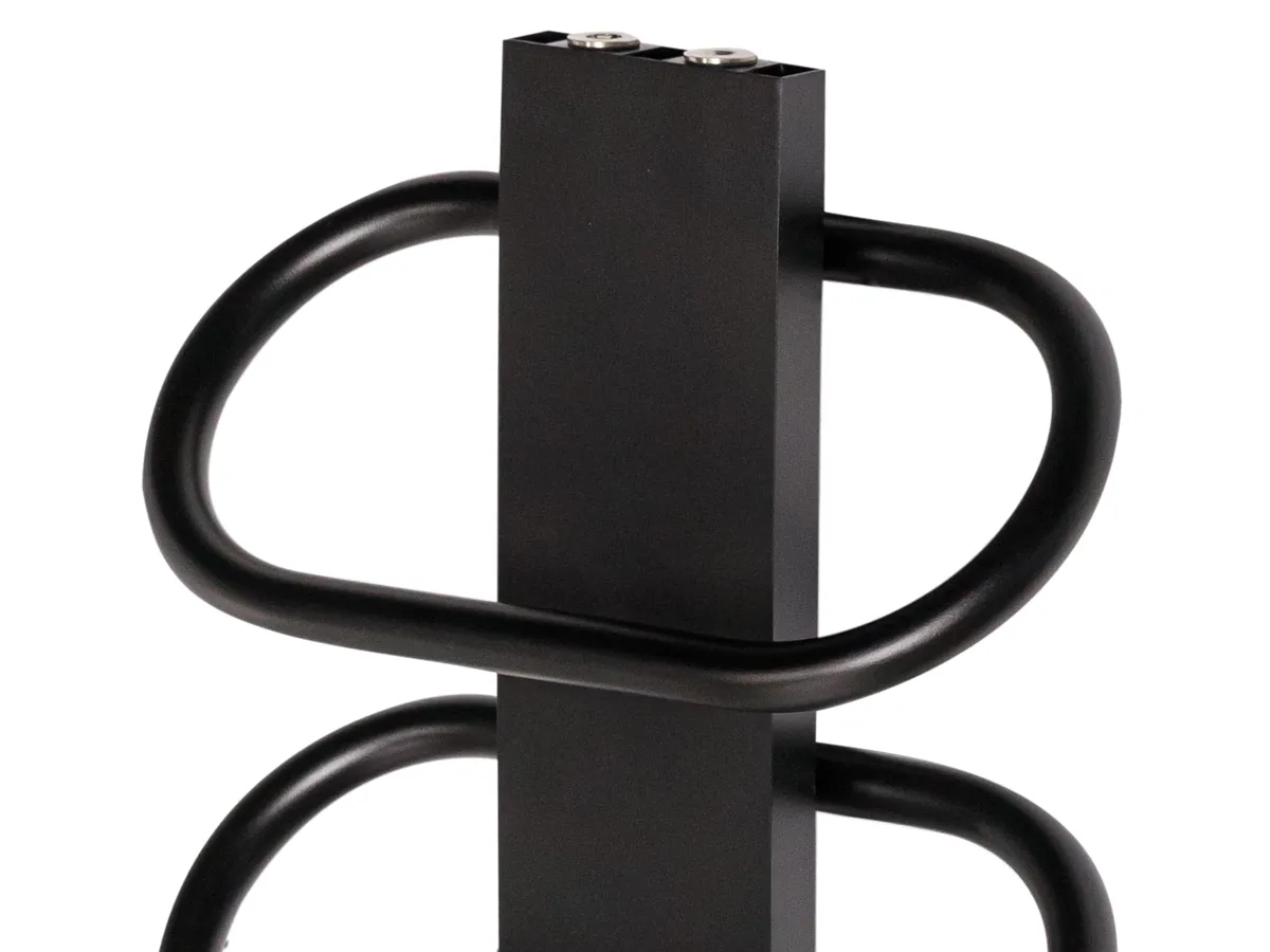 Uscător de prosoape de design LOJIMAX colecția PEARL 1250x400 mm, Negru
