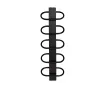 Uscător de prosoape de design LOJIMAX colecția PEARL 1250x400 mm, Negru