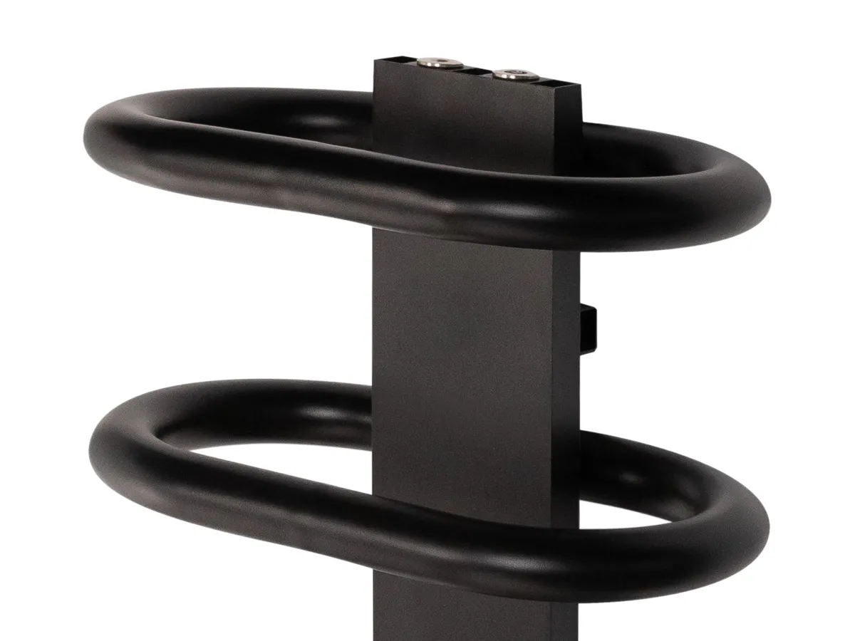 Uscător de prosoape de design LOJIMAX colecția TEOS 1170x400 mm, Negru