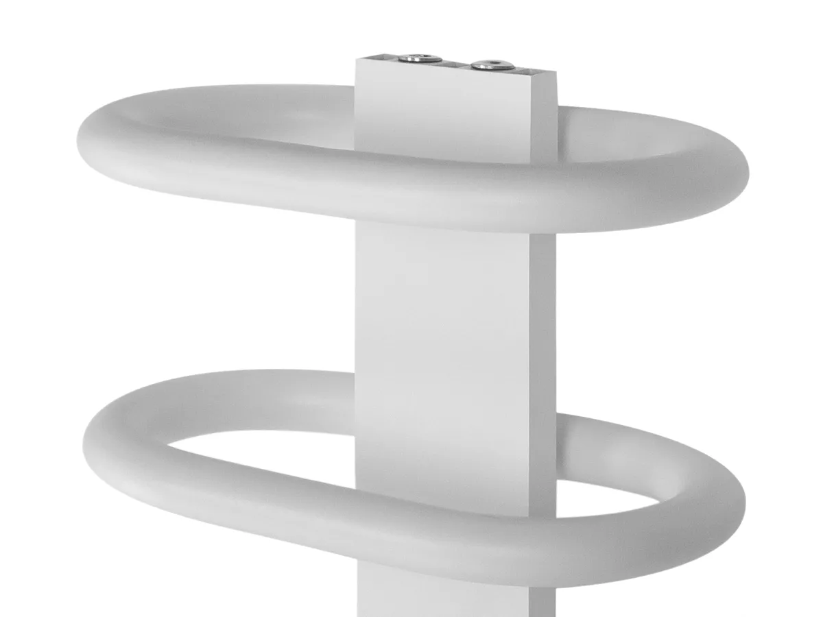 Uscător de prosoape de design LOJIMAX colecția TEOS 1170x400 mm, Alb