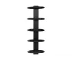 Uscător de prosoape de design LOJIMAX colecția TEOS 1430x400 mm, Negru
