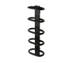 Uscător de prosoape de design LOJIMAX colecția TEOS 1430x400 mm, Negru