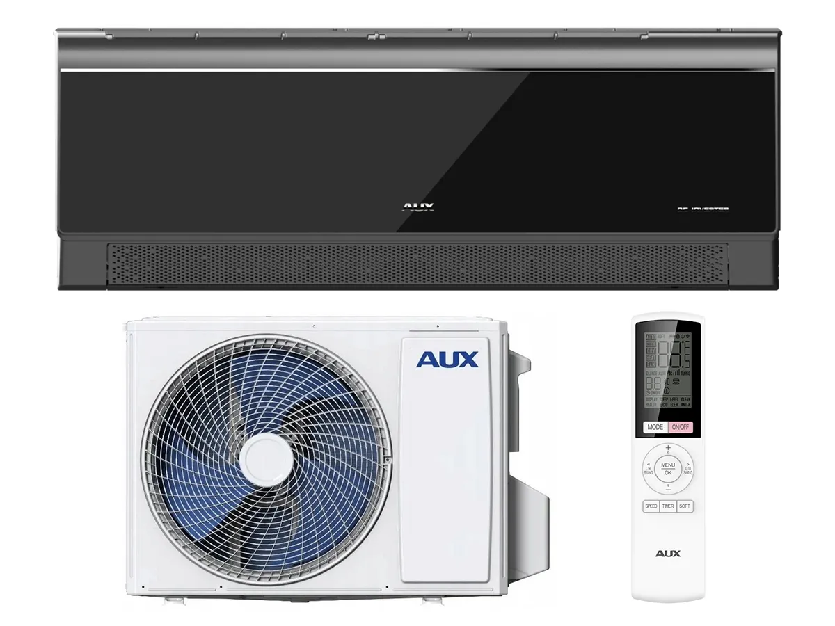 Кондиционер AUX C-Series Inverter R32 AS-H12C5A4/CCR3DI-B8 12000 BTU, черный