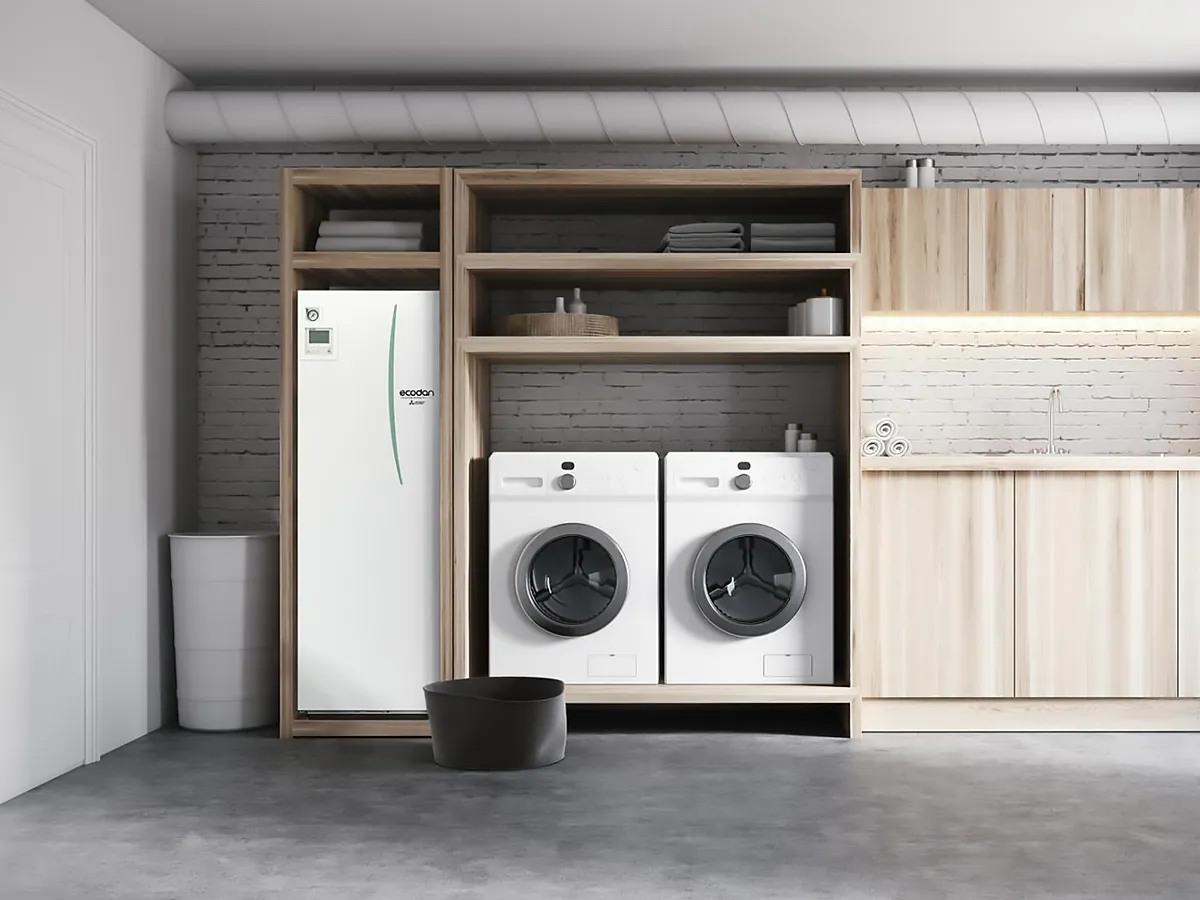 Pompă de căldură, unitate interioară Mitsubishi Electric Ecodan cu boiler integrat ERST20D-YM9E (200 litri)