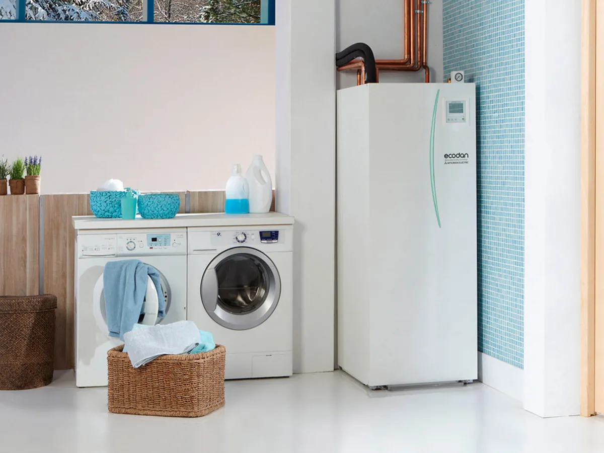 Pompă de căldură, unitate interioară Mitsubishi Electric Ecodan cu boiler integrat ERST20F-YM9E (200 litri)