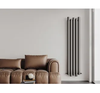 Дизайнерский радиатор CARISA коллекция MOTION 1800x310 мм, Антрацит