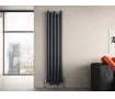 Дизайнерский радиатор CARISA коллекция MOTION 1800x470 мм, Чёрный