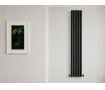 Дизайнерский радиатор CARISA коллекция TALLIS DOUBLE 1800x350 мм, Чёрный
