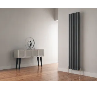 Дизайнерский радиатор CARISA коллекция TALLIS DOUBLE 1800x410 мм, Антрацит