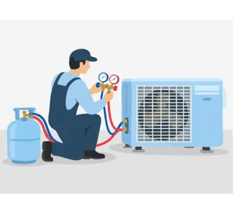 Сервис заправки хладагентом для кондиционеров мощностью 12000 BTU