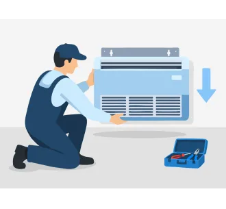 Demontarea unitatii interioare de tip consola 18000 BTU