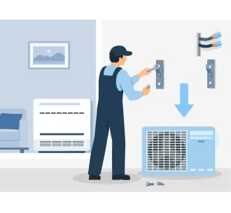 Demontarea unitatii exterioare de tip consola 9000 BTU