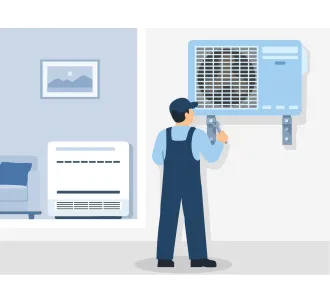 Instalarea unitatii exterioare de tip consola 24000 BTU