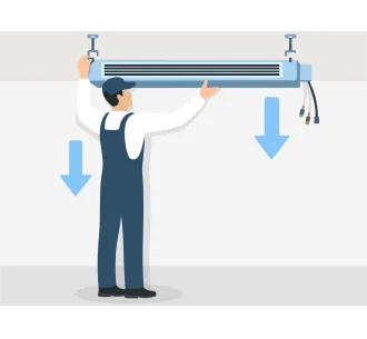 Demontarea unitatii interioare de tip canal slim 18000 BTU