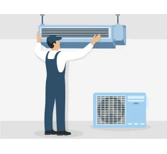 Instalarea standard conditionerelor de tip canal 30000 BTU (8,0 - 10,0 kW)