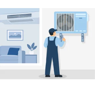 Instalarea unitatii exterioare de tip canal 48000 BTU