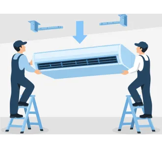 Demontarea unitatii interioare de tip podea, tavan 24000 BTU